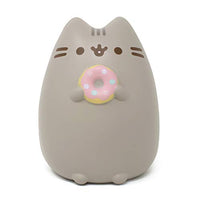 Hamee Pusheen Cat Slow Rising Cute Jumbo Squishy Toy (Bread Scented, 6.3 inch) [Birthday Gift Bags, Party Favors, Gift Basket Filler, Stress Relief Toys] - Pusheen with Donut
