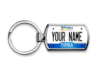 BRGiftShop Personalized Custom Name License Plate Mexico Puebla Metal Keychain