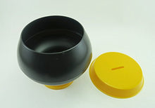 Load image into Gallery viewer, 4.5w Monks Alms Bowl Piggy Bank: Black and Yellow
