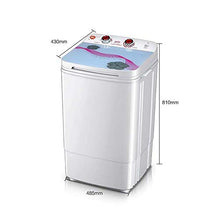 Load image into Gallery viewer, OCYE 380W Mini Washing Machine, Portable Washer with Timer Control, 7.8kg Capacity, Apartment, Dormitory, RV (White)
