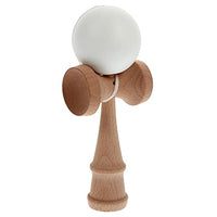 NUOBESTY Wooden Kendama Toy with String Luminous Kendama Ball Trick Toy Educational Classic Toy for Kids Adults Birthday Party Gifts White