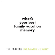 Load image into Gallery viewer, TableTopics Family Infomania: Questions to Start Great Conversations
