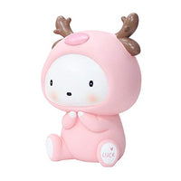 LEITOUYE Cute Deer Piggy Bank Cartoon Cute Child Boy Girl Birthday Gift Piggy Bank Home Decoration (Color : Pink, Size : L)