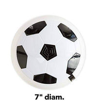Load image into Gallery viewer, HearthSong Light-Up Air Hover Soccer Game for Kids, Includes 7&quot; Diam. Rubber-Rimmed Soccer Ball
