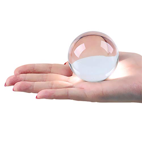 DSJUGGLING 50mm Clear Acrylic Contact Juggling Ball, Mini Transparent Practice Juggling Ball 2 inch for Small Hands or Multiple Balls Contact Juggling