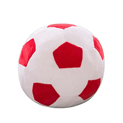 Football Gifts Creative Football Toy Plush Pillow for Children's Birthday 15cm red