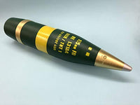 Life Size 105mm TNT Dummy Inert Ordnance Projectile NATO Artillery Shell Round Piggy Coin Bank Replica