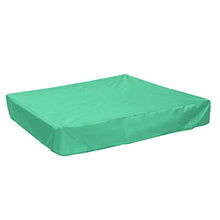 Load image into Gallery viewer, Sandbox Cover, Square Dustproof Protection Beach Sandbox Canopy Square Protective Cover Pool Cover for Garden Backyard(Green 200 x 200 x 20cm)
