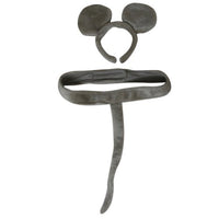Making Believe Gray Mouse Headband Ears and Tail Costume Set