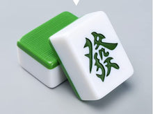 Load image into Gallery viewer, Majong Sets, Portable Chinese Mahjong Set of 144 Tiles Chinese Traditional Mahjong Games with Storage Bag, Tablecloth Family Leisure Game Entertainment,Green,44mm
