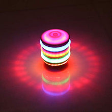 Load image into Gallery viewer, AQingXin Children&#39;s Luminous Toy Colorful Flashing Imitation Wood Top Light Music with Sound Electric Top

