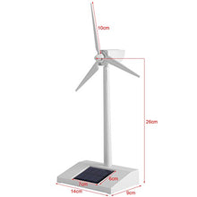 Load image into Gallery viewer, Wind Mill Toy White Creative Electricity Free Multifunctional Durable High-End Mini Solar Energy Windmill Model Children Science Teaching Tool
