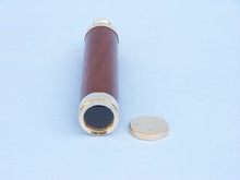 Load image into Gallery viewer, Admiral&#39;s Brass/Wood Spyglass 25&quot; - Vintage Telescope- Wood Telescope - Brand
