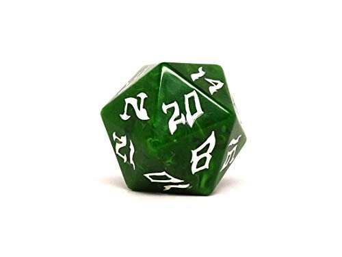 Giant 48mm Plastic D20 Dice - Dice of The Giants Series - Huge 20 Sided Dice (Hill Giant)