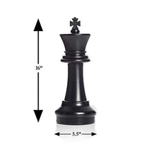 Load image into Gallery viewer, MegaChess Large Chess Set - 16 inch King, with Large Checkers Set and Large Plastic Chess Board
