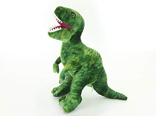 Plushland Tyrannosaurus 16.5 Inch Dinosaur Stuffed Animal Plush Toy,Soft Green T-Rex Toys for Toddlers Kids Children (Green 16.5inch)