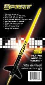 CUSTOM Flying Model Rocket Kit Sport 10037