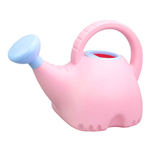 NUOBESTY Kids Watering Can Toy Animal Elephant Shape Garden Water Can for Kids Children Toddlers (1.5L Sky-Blue + Pink)
