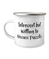 Gag Puzzles, Introvert but Willing to Discuss Puzzles, Joke Birthday From Men Women