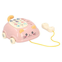 Geriop Baby Telephone, Cultivate Children's Language Skills Safe Telephone Toy Stable and Durable with Above 6 Years Old for Baby for Children's Early