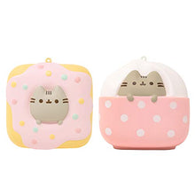 Load image into Gallery viewer, Hamee Pusheen Tabby Cat Junk Food Slow Rising Squishy Toy (Donut &amp; Ice Cream, 2 Piece Set) for Birthday Gift Boxes, Party Favors, Stress Balls, Kawaii Squishies for Kids, Girls, Boys, Adults
