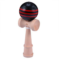 BESPORTBLE Catch Ball in Cup Game Wooden Kendama Hand Eye Coordination Ball Catching Cup for Kids Children Toddler Educational Toys Black