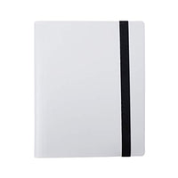 Trading Card Binder Sleeves Standard Size Card Collection Mini Binder Album Protector Holder 160 Pockets White
