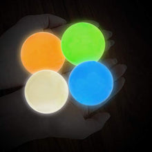Load image into Gallery viewer, QIHUIPIN Sticky Balls for Ceiling Glow in The Dark Cheap, Sticky Wall Ball Fidget That Gets Stuck On The Roof Relief Stress Balls for Relax Toy Kids(4 PCS)

