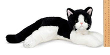 Load image into Gallery viewer, Bearington Domino Plush Stuffed Animal Black And White Tuxedo Cat, Kitten 15â?
