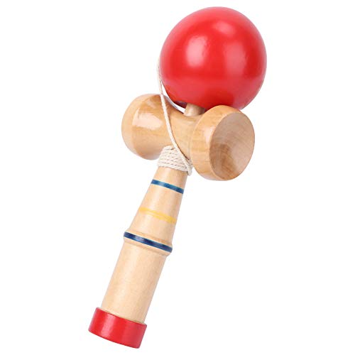 Kisangel Mini Wood Catch Ball Cup and Ball Game Hand Eye Coordination Ball Catching Cup Japanese Kendama Toy Xmas Gift