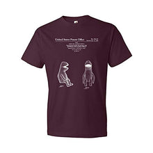 Load image into Gallery viewer, Wilkins Puppet T-Shirt, Puppeteer Gift, Puppet Design, Puppet Apparel Maroon (Small)
