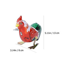 Load image into Gallery viewer, Toyvian 4Pcs Clockwork Toys Metal Clockwork Spring Wind up Metal Jumping Animal Toys Metal Jumping Frog Rooster Mouse Turtle Interesting Toys Kids
