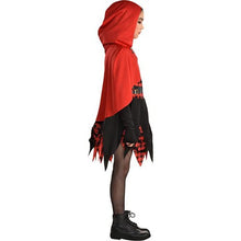 Load image into Gallery viewer, Rebel Red Riding Hood Costume- Black and Red- 1 Set
