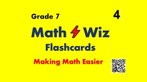 Math Wiz Flashcards Deck 4 Grade 7 Maths