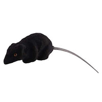 NUOBESTY Halloween Fake Rat Realistic Plastic Mouse Spooky Mice Halloween Trick Toys Photo Prop Halloween Party Decoration Supplies Black