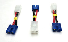 Load image into Gallery viewer, &quot;FLEUR&quot; Q 3 PK Male EC3 Connector to Female Tamiya RC Connector Adapter 14 AWG
