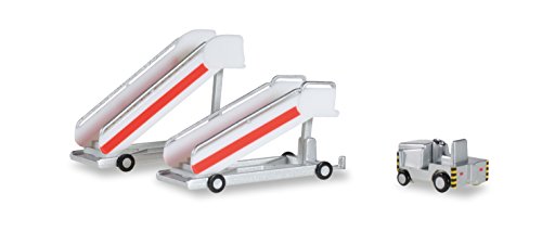 Herpa 551809Mini Historical Passenger Stairs with Tugboat Vehicles