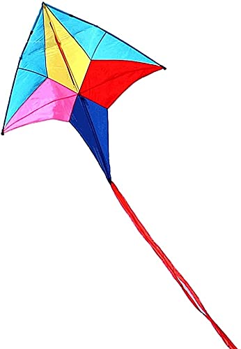 LSDRALOBBEB Kites for Kids Kites for The Beach Colorful Polaris Kites with Tails for Adults Kids,Easy-to-Fly Beginner Kites with Kite Strings and Kite Reel,for Beach Trip 928(Size:100M LINE)