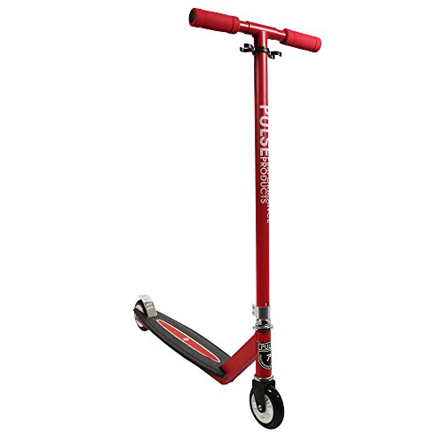 Pulse Performance Products S-100 Freestyle Scooter - Beginner Kick Pro Scooter for Kids - Red