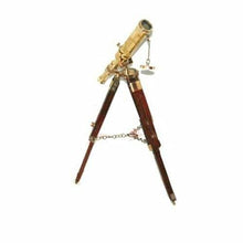 Load image into Gallery viewer, AEspares New Nautical 10 Inch Telescope on Wooden Tripod Stand Collectible
