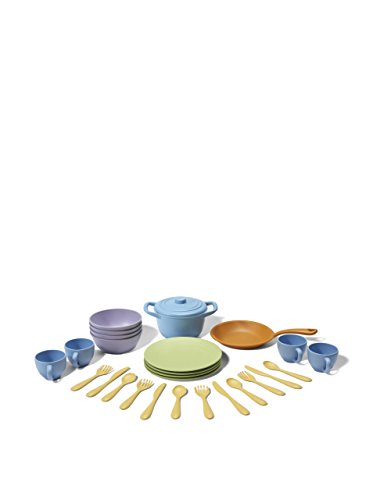 Green Toys Cookware and Dining Set, Multicoloured
