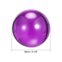 Load image into Gallery viewer, uxcell Purple Acrylic Contact Juggling Ball 3-1/8 Inch(80mm) with Ball Bag

