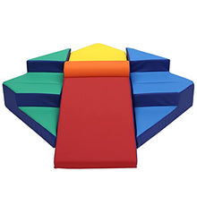 Load image into Gallery viewer, FDP SoftScape Step Up and Slide Corner Climber, Indoor Active Play Structure for Toddlers and Preschoolers, Safe Soft Foam for Crawling and Sliding, Multiple Configurations (4-Piece Set) - Assorted
