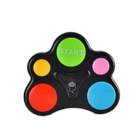 YHD Electronic Memory Handheld Game with Lights, Electronic Memory Game That Teaches Persistence Electronic Memory Game for Kids 3 and Up Repeat The Color Memorizing Toy(Bear Paw Shape)