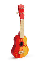 Load image into Gallery viewer, Hape Kid&#39;s Wooden Toy Ukulele in Red

