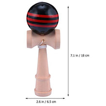 Load image into Gallery viewer, BESPORTBLE Catch Ball in Cup Game Wooden Kendama Hand Eye Coordination Ball Catching Cup for Kids Children Toddler Educational Toys Black
