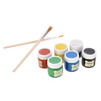 6 Colors Washable Kids Finger Paint Set,Pigment Non-Toxic Graffiti Paint with 2pcs Paintbrush Kids Toddlers Gifts