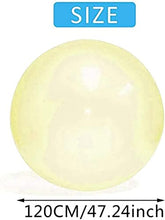 Load image into Gallery viewer, Water Ball Wubble Bubble Ball Toy 47&#39;&#39; for Adults Kids Giant Inflatable Beach Ball Soft Rubber Ball Jelly Balloon Balls for Outdoor Party (Yellow)
