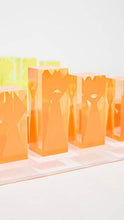 Load image into Gallery viewer, Jonathan Adler Women&#39;s Acrylic Chess Set, Neon, Orange, Yellow, One Size
