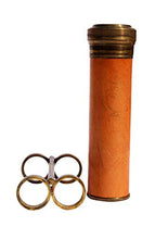 Load image into Gallery viewer, MAH Best Handmade Brass Kaleidoscope Nautical Vintage Antique Style with Stand Gift for Everyone with Leather -3046
